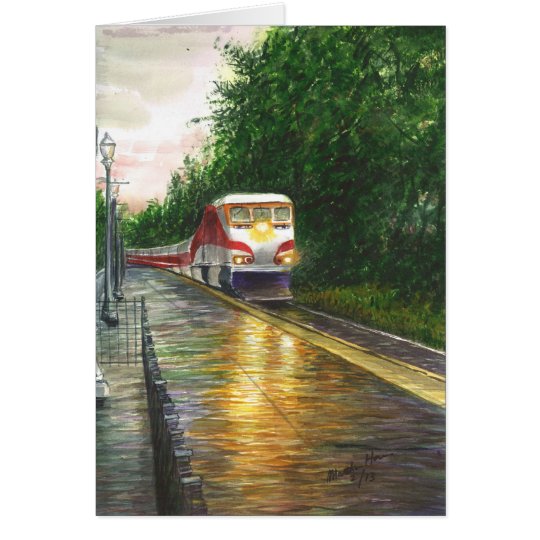Arrival in Sunset Card