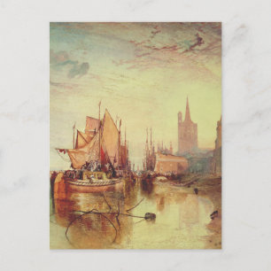 Arrival of a Packet Boat by Joseph Turner Postcard