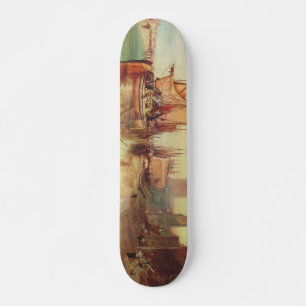 Arrival of a Packet Boat by Joseph Turner Skateboard