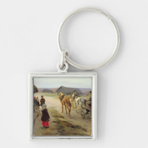 Arrival of a School-Mistress in the Country Keychain