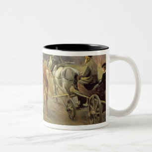 Arrival of a School-Mistress in the Country Two-Tone Coffee Mug