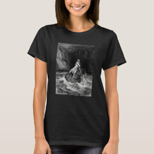Arrival of Charon by Gustave Dore T-Shirt