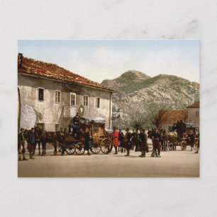 Arrival of the post Cetinje Montenegro Postcard