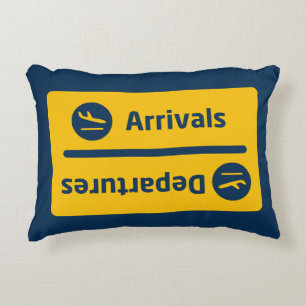 Arrivals/Departures Accent Pillow