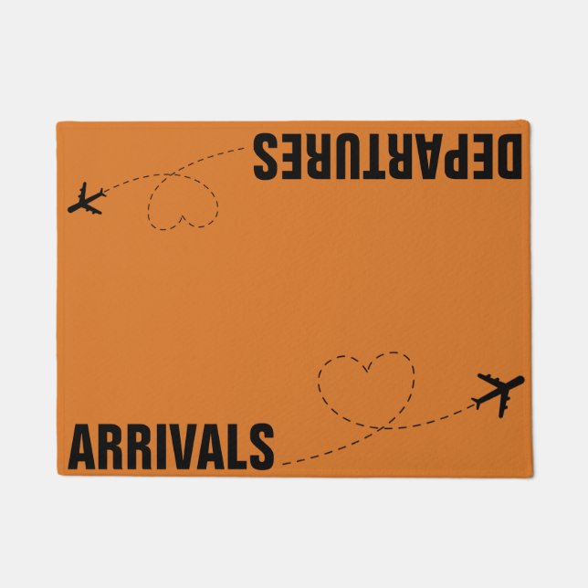 Arrivals & Departures,Airplane Mat, Doormat (Front)