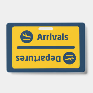 Arrivals/Departures Badge