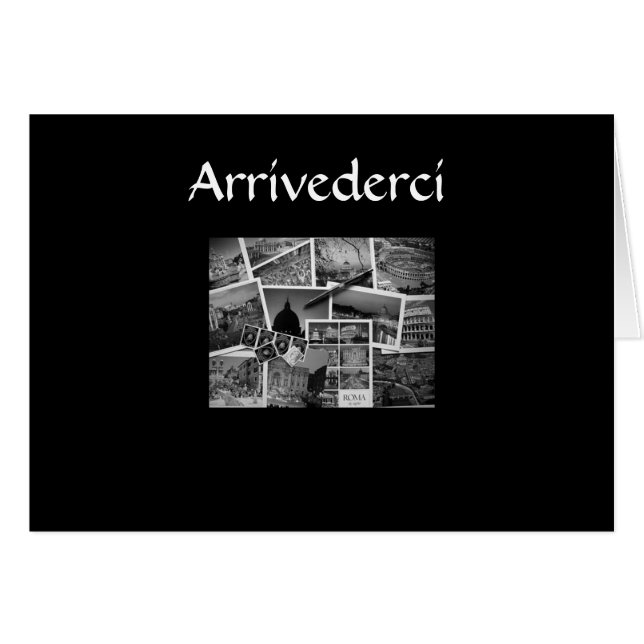 "ARRIVEDERCI, CIAO, BUON BIAGGIO" STYLE ITALIEN (Devant horizontal)