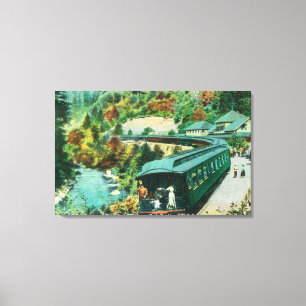 Arriving at the Springs Canvas Print