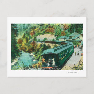 Arriving at the Springs Postcard