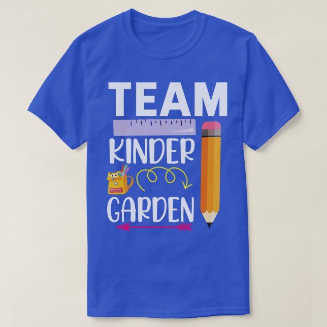 Arrnow Rule Pencil Team Kindergarten Student Back  T-Shirt (Design Front)