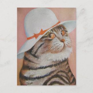 arrogant  cat postcard