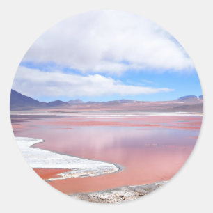 Arrondi Laguna Colorada en Bolivie autocollant