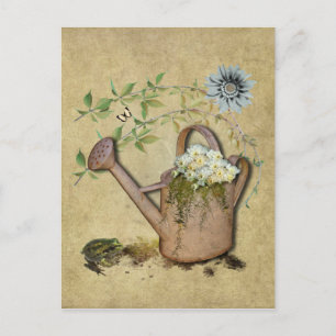 Arrosage de canettes et objets de jardin - Carte p