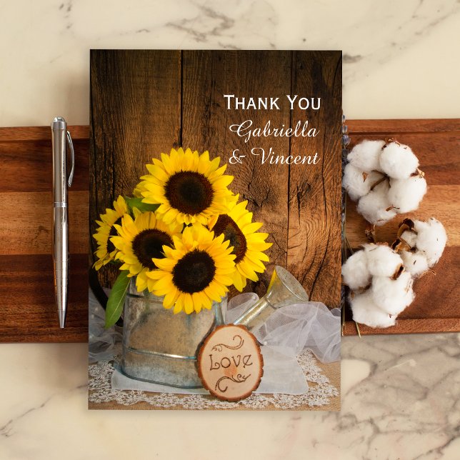 Arrosage du jardin de tournesols Can Merci Mariage (Créateur téléchargé)