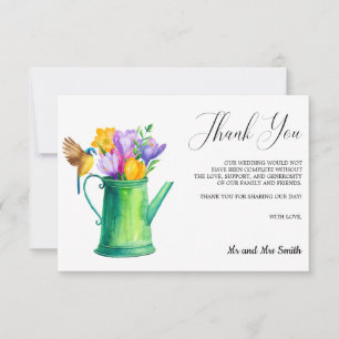 Arrosoir fleur tulipe tendance Mariage Merci
