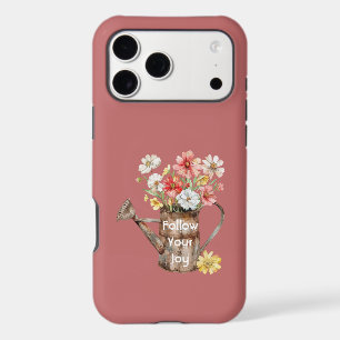 Arrosoir Fleurs Jaunes Roses Joie