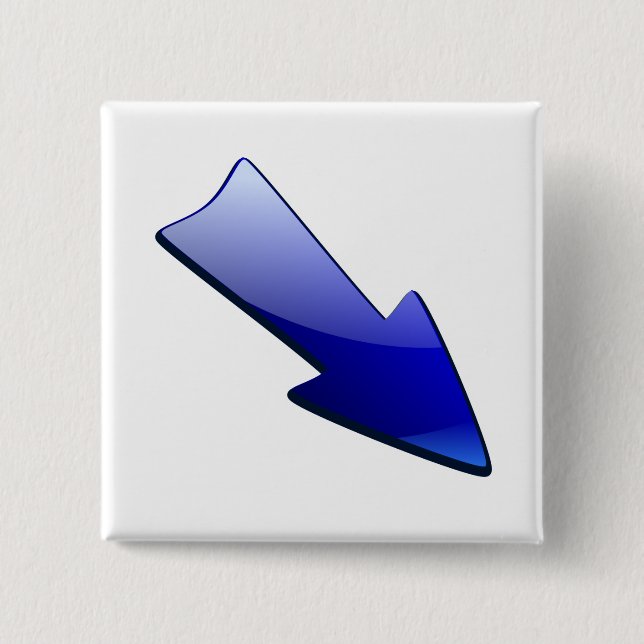 Arrow 2 Inch Square Button (Front)