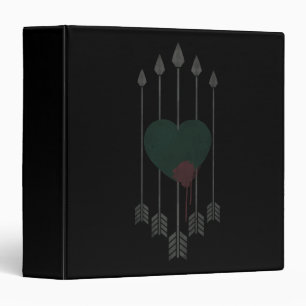 Arrow Arrows Shot Through Heart Binder