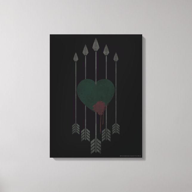 Arrow | Arrows Shot Through Heart Canvas Print (Front)