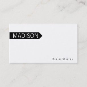 Arrow   Black Business Card