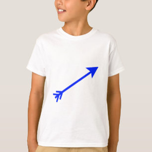 Arrow Blue 35deg The MUSEUM Zazzle Gifts T-Shirt
