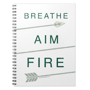 Arrow Breathe Aim Fire Notebook