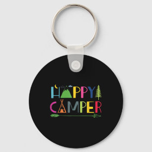 Arrow Camper Happy Summer Camp Camping Gift Men Wo Keychain