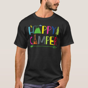 Arrow Camper Happy Summer Camp Camping  Men Women  T-Shirt