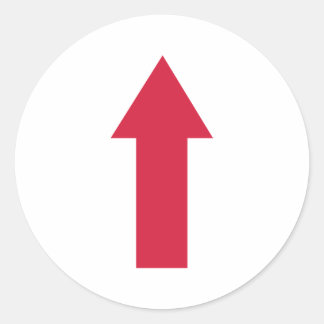 Arrow Classic Round Sticker
