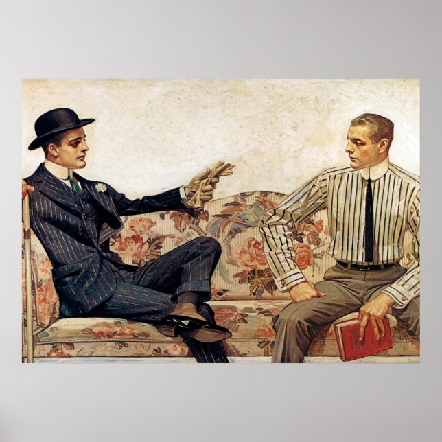 Arrow Collar advertisement, 1912 by Leyendecker Poster (Front)