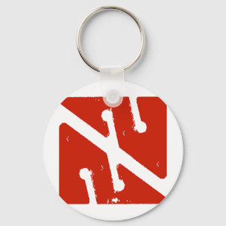 arrow flag keychain