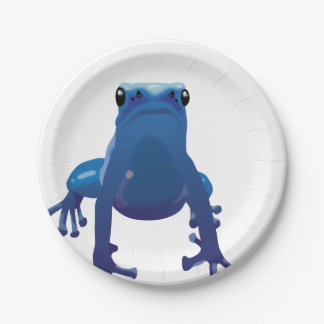 Arrow frog paper plate