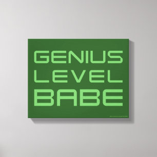 Arrow Genius Level Babe Canvas Print
