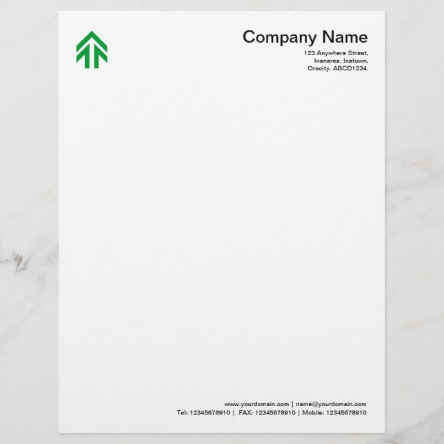 Arrow - Grass Green Letterhead (Front)