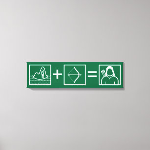 Arrow Green Arrow Equation Canvas Print
