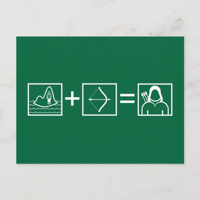 Arrow | Green Arrow Equation Postcard (Front)
