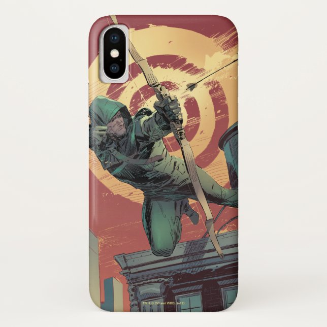 Arrow | Green Arrow Fires From Rooftop Case-Mate iPhone Case (Back)