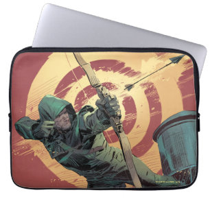 Arrow Green Arrow Fires From Rooftop Laptop Sleeve
