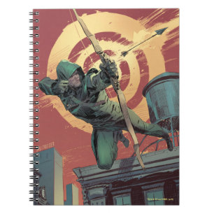 Arrow   Green Arrow Fires From Rooftop Notebook