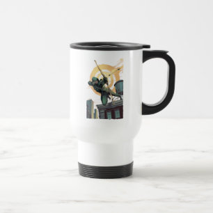 Arrow Green Arrow Fires From Rooftop Travel Mug