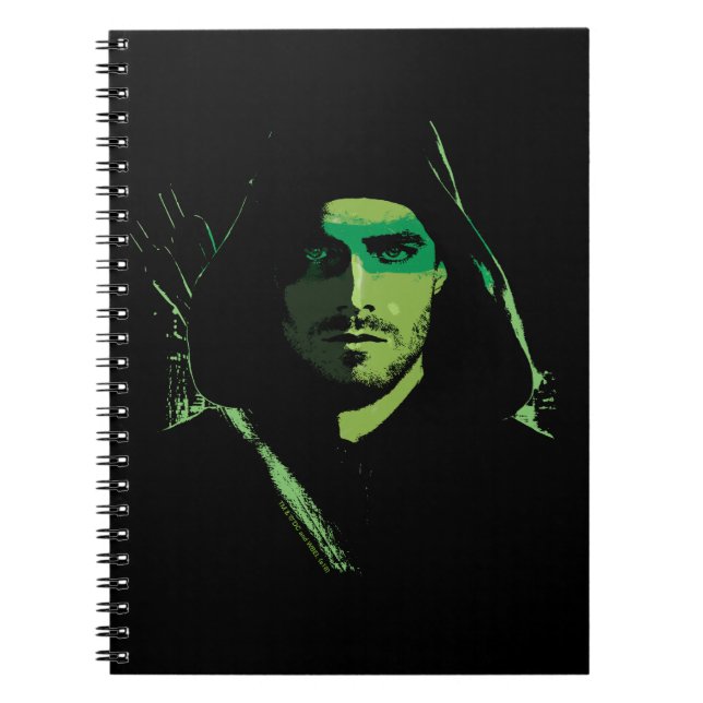 Arrow | Green Arrow Green Stylized Cutout Notebook (Front)