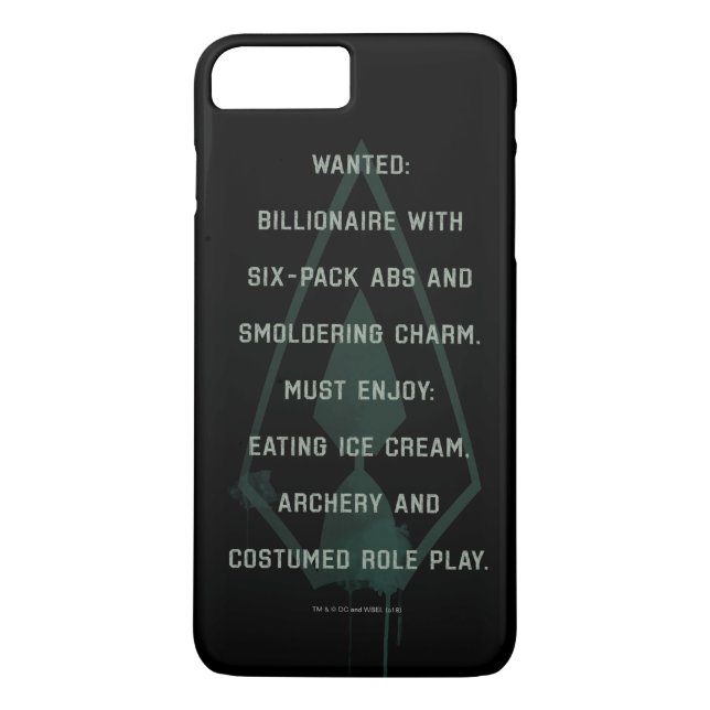 Arrow | Green Arrow Parody Wanted Post Case-Mate iPhone Case (Back)