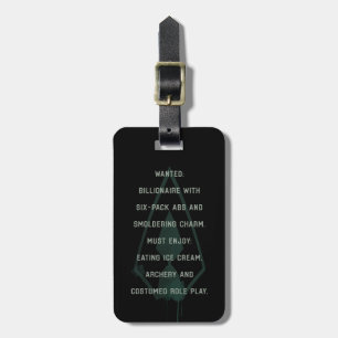 Arrow   Green Arrow Parody Wanted Post Luggage Tag