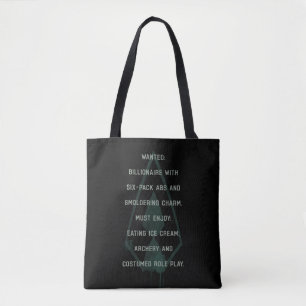 Arrow Green Arrow Parody Wanted Post Tote Bag