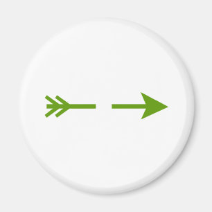 Arrow Green Broken The MUSEUM Zazzle Gifts Magnet