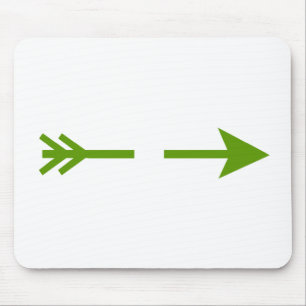 Arrow Green Broken The MUSEUM Zazzle Gifts Mouse Pad