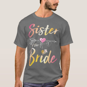 Arrow Hearts Happy Wdding Day To Me You Sister Of T-Shirt
