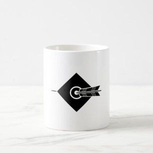 Arrow hit target coffee mug