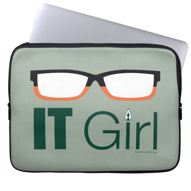 Arrow | IT Girl Glasses Graphic Laptop Sleeve (Front)
