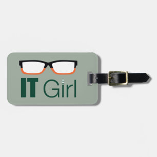 Arrow   IT Girl Glasses Graphic Luggage Tag